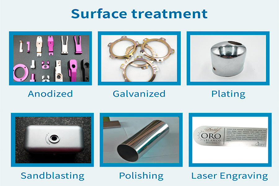 Surface treatment methods for aluminum stamping