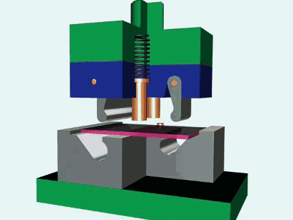 The working process of metal stamping
