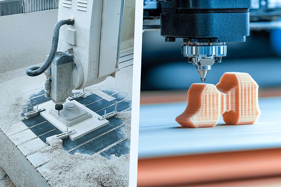 The difference between rapid prototyping and CNC machining