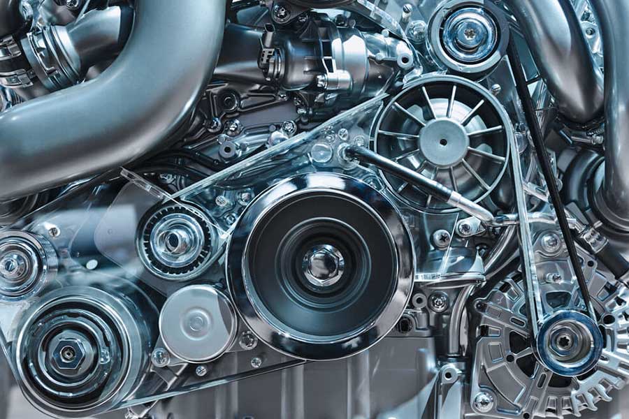 CNC machining of automotive engine components