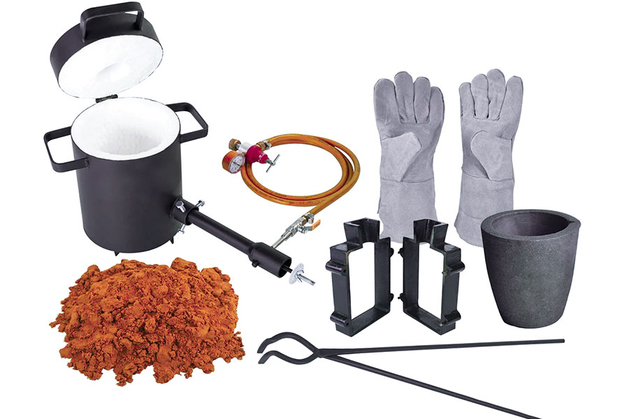 Tools used for DIY metal casting aluminum