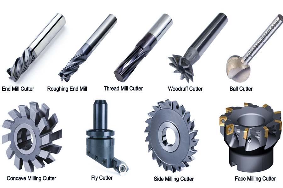 CNC milling tool types