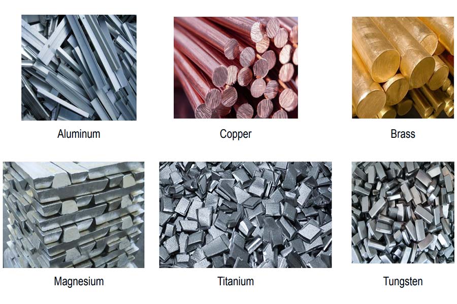 Metal materials used in CNC turning