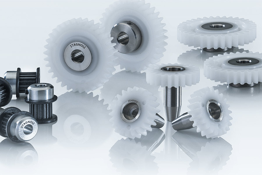 Steel and plastic gears