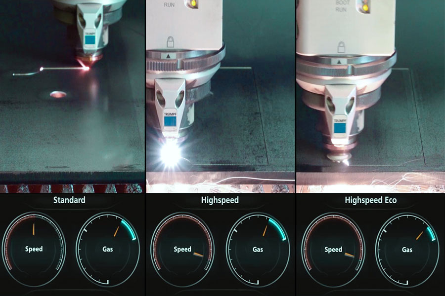 Fiber laser process speed