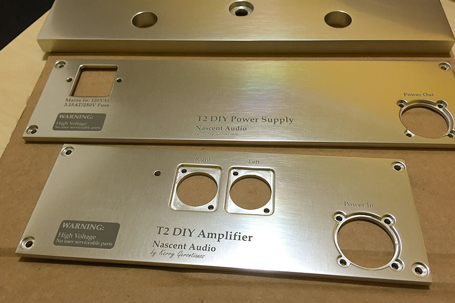 Laser cutting manufacturing of audio front panel